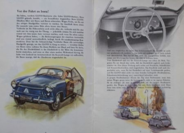 Lloyd LP 400 LS S Owner Manual 1957 (5476)